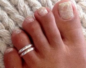 Prjndjw Toe Rings Adjustable Band Toe Ring for Women Non-Hypoallergenic 3Pcs