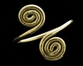 Toe Ring - Brass Toe Ring - Adjusable Toe Ring - Foot Accessories - Foot Ring - Foot Jewelry - Beach Jewelry - Summer Jewelry  (T23)