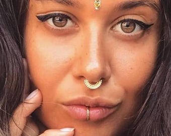 Anneau pour les lèvres en acier chirurgical de 8 mm, bijoux de piercing 16G