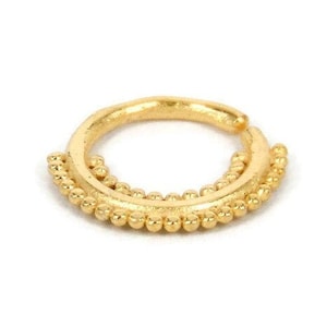 Indian Nose Ring, 20g Nose Ring, Tribal Nose Ring, Nostril Jewelry, Nostril Ring, Nostril Piercing, Gold Plated Nose Ring, Moon Nose Ring