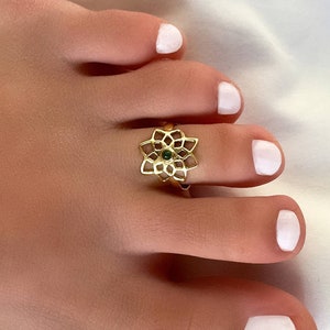 Zehen Ring - Messing Zehen Ring - Verstellbarer Zehen Ring - Fuß Ring - Fuß Accessoires - Fuß Schmuck - Strand Schmuck - Sommer Schmuck (T71B)