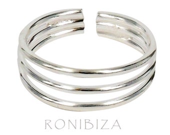 Anello a nocca in argento sterling, anello per dito superiore, anello midi minimalista, anello a polsino per dito medio, primo anello a nocche, anello a polsino in argento regolabile