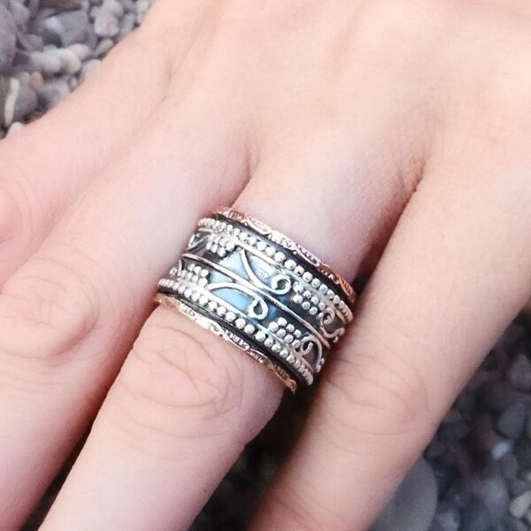 Mixed Metal Ring Etsy