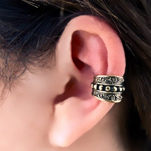 Brass Ear Cuff - Ear Wrap - Fake Ear Cuff - Earcuff Jewelry - Cuff Earrings - Wrap Earrings - Cartilage Earring - Non Pierced Ear Cuff EC33B