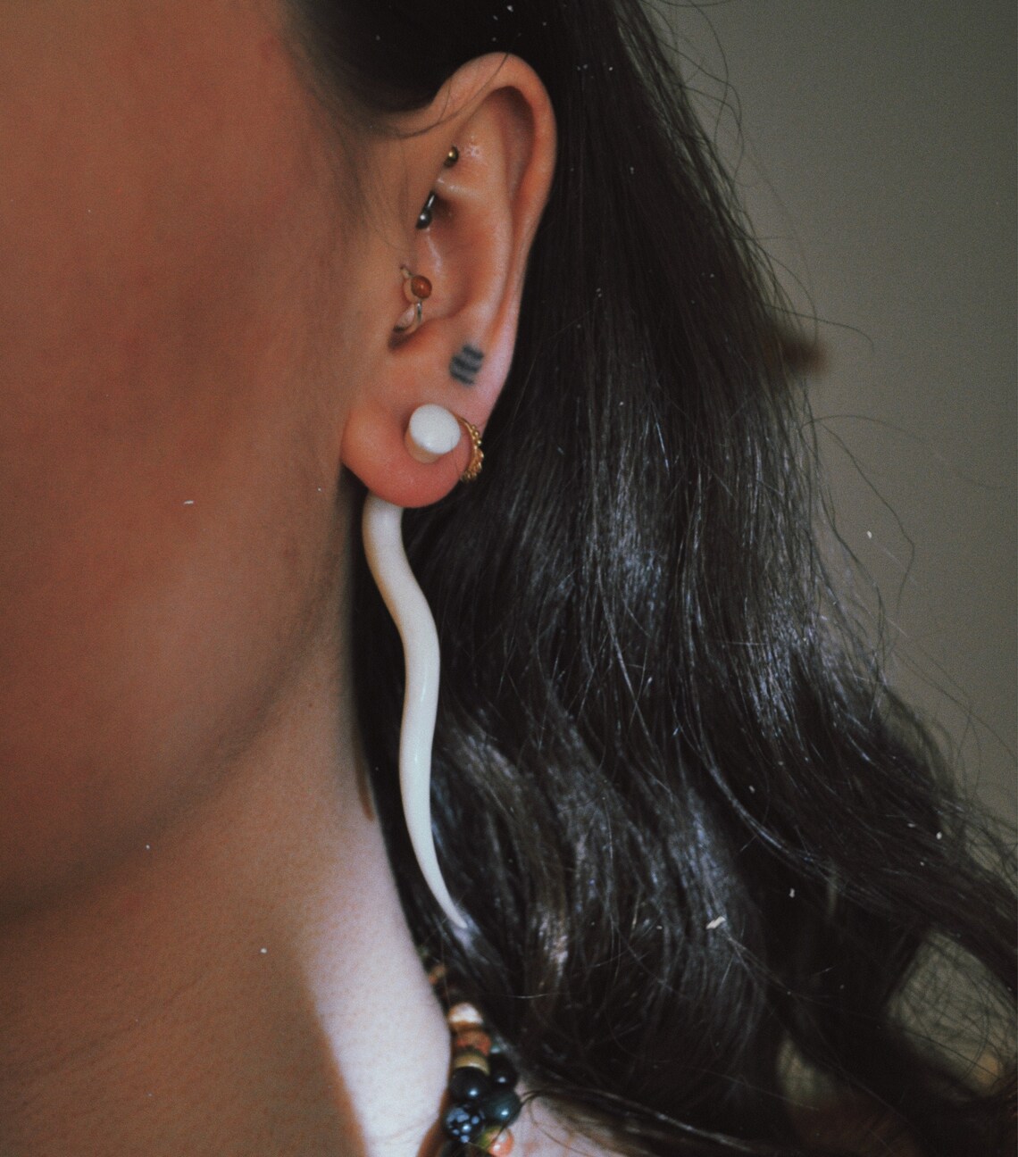 Bone Gauge Earrings Bone Gauges for Ears Real Bone Tribal Etsy