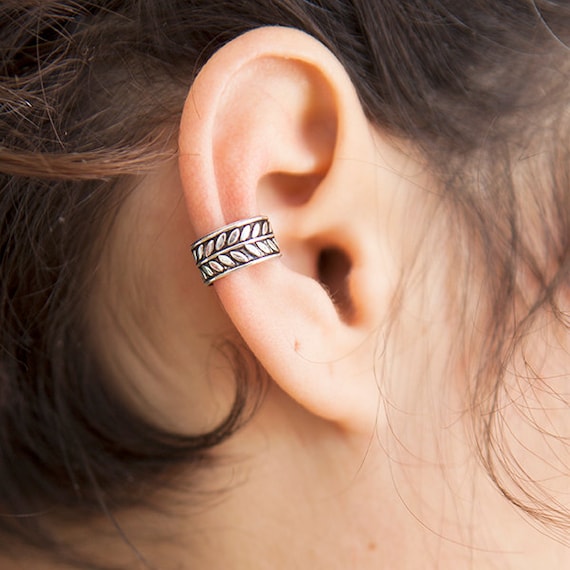 Silver Ear Cuff Ear Wrap Fake Ear Cuff Earcuff Jewelry Etsy