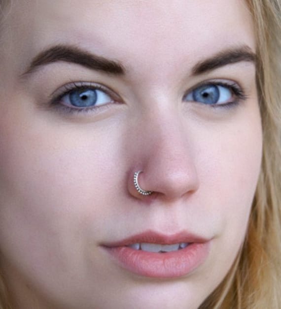 Indian Nose Ring 20g Nose Piercing Silver Nose Hoop Nose Jewelry Tiny Nose Ring Small Nose Ring Tribal Nose Ring Nostril Ring Etsy Canada