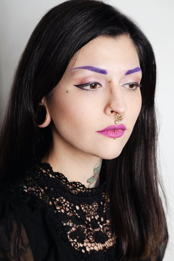 Gold Nose Stud Tiny Nose Stud Small Nose Stud Tribal Etsy