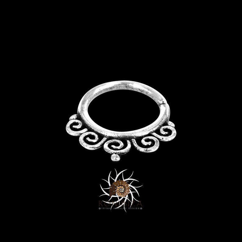 Indian Septum Ring Septum Piercing Silver Septum 16G Etsy Canada