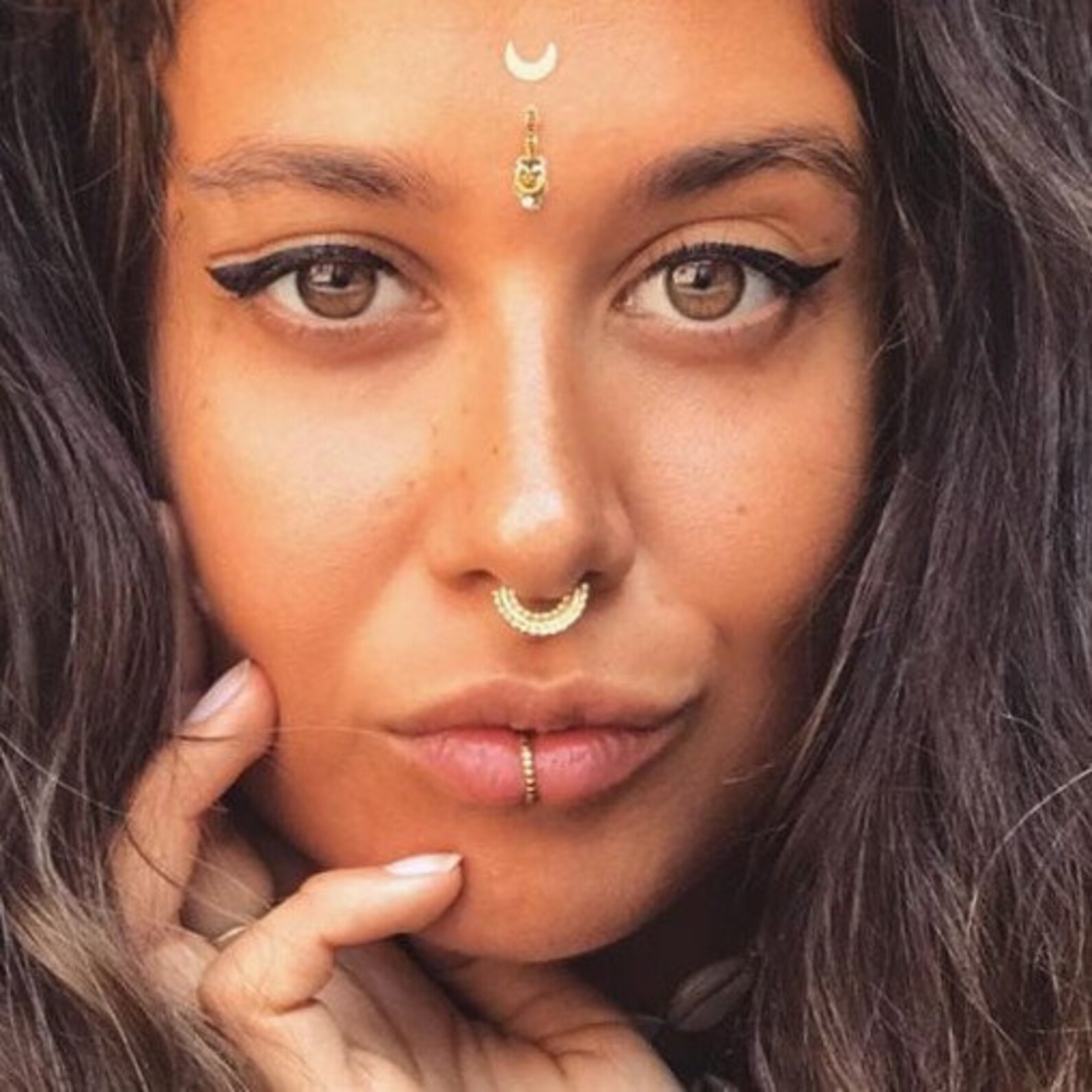 8mm Lip Ring 18G Lip Ring Piercing Jewelry Unique Lip Etsy