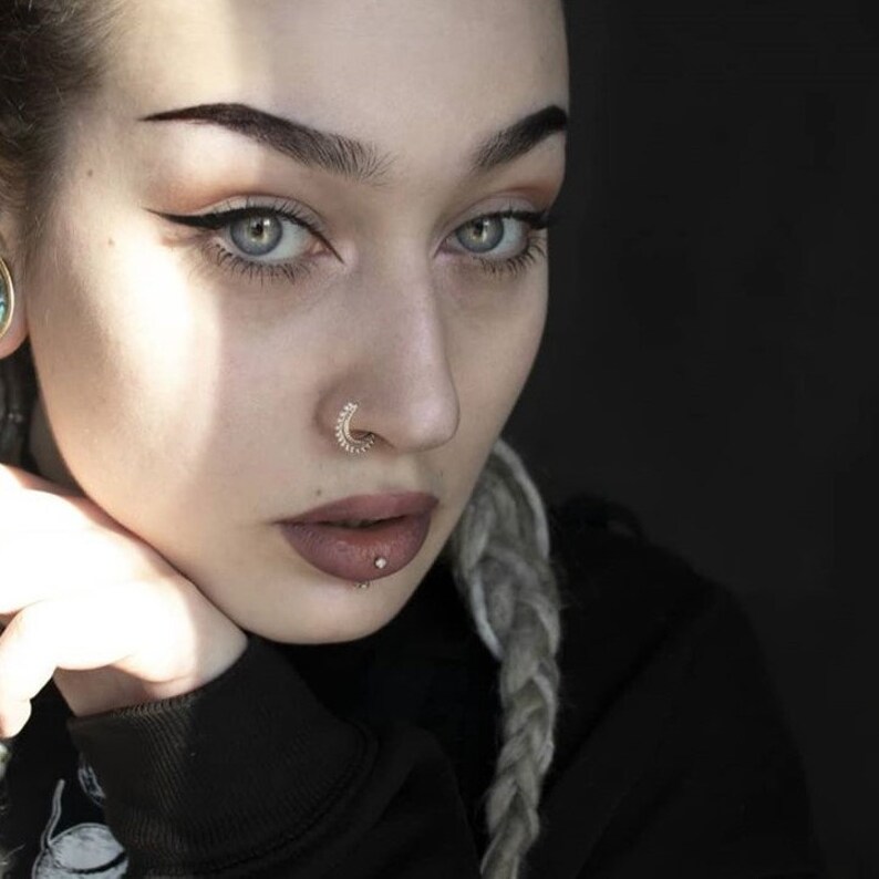 silver nose ring amazon