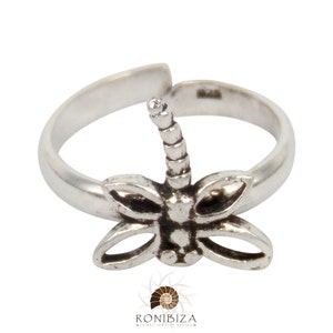 Zehenring - Silberner Zehenring - Verstellbarer Zehenring - Fußring - Fußschmuck - Fußschmuck - Band Zehenring - Zehenring (T49S)