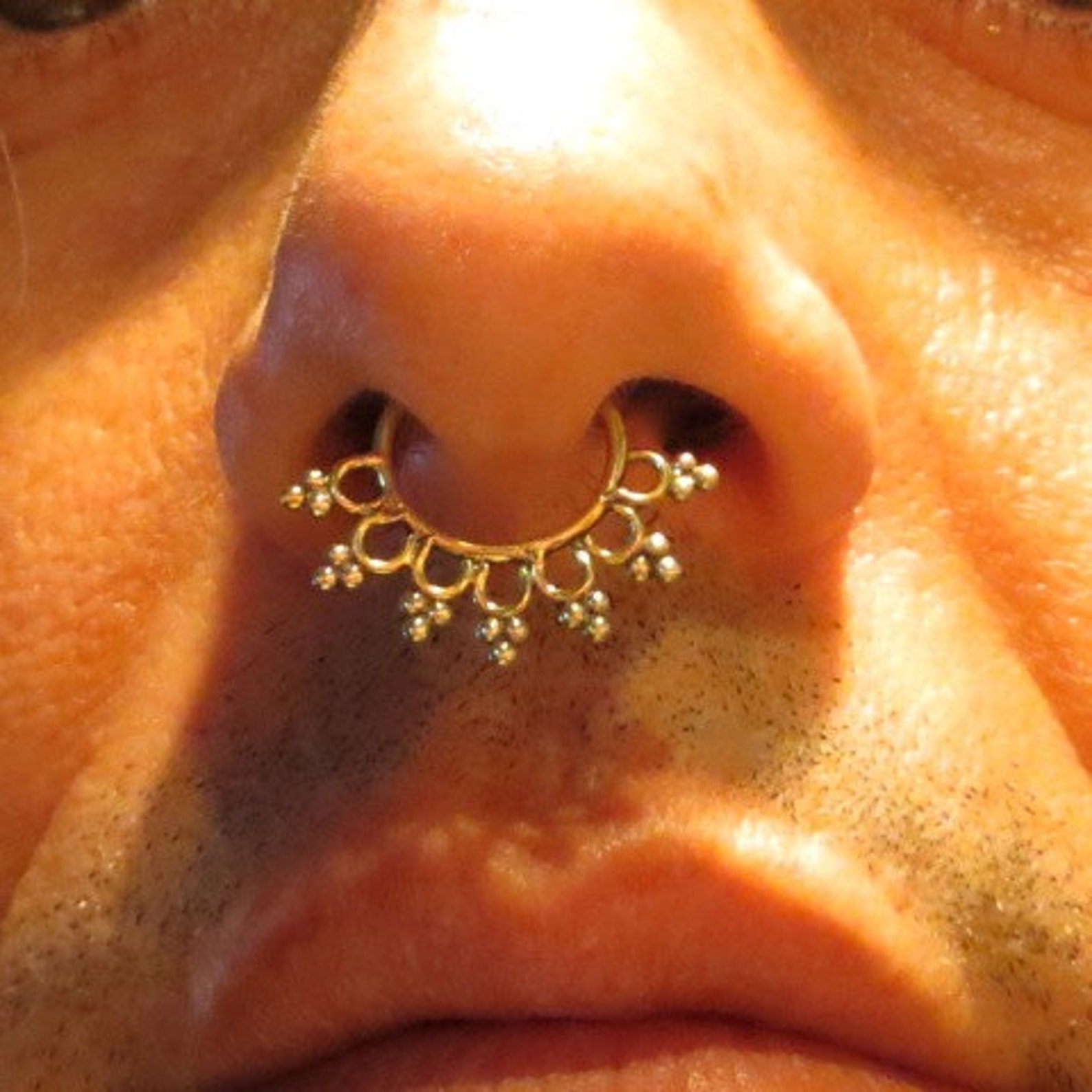 Fake Septum Ring Faux Septum Ring Fake Piercing Clip on Etsy