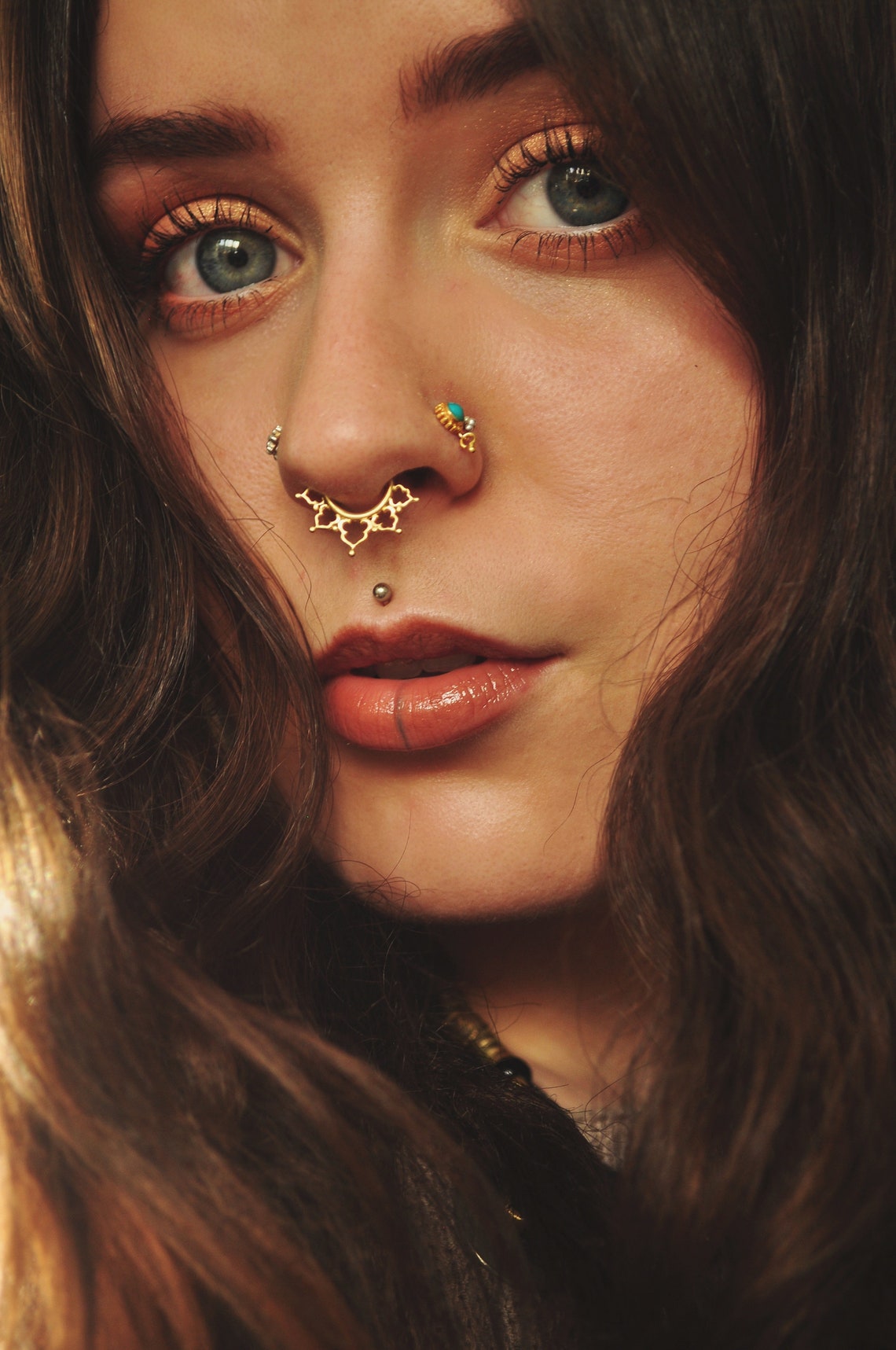 Brass Septum Ring Septum Jewelry Septum Piercing 16G Etsy