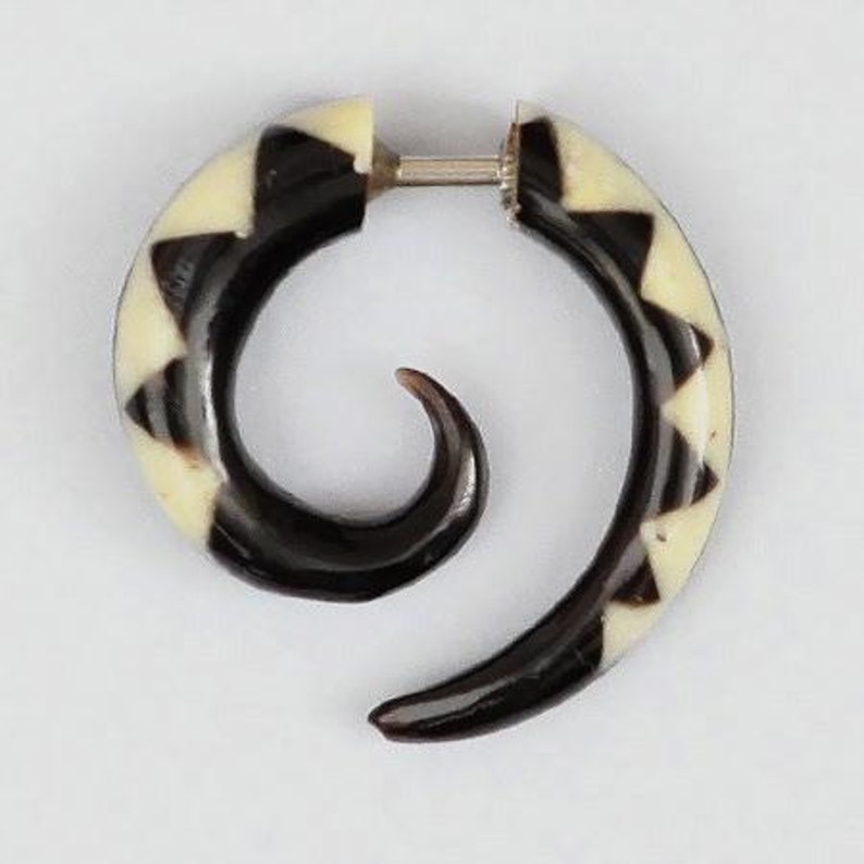 Nara Fake Gauge Earrings Gauge Jewelry Fake Ear Stretcher Faux Gauge Earrings Split Earrings Fake Piercing Fake Ear Gauge