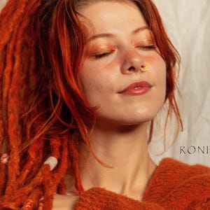 Indian Nose Ring, 20G 8mm Nose Ring, Gold Plated Nose Hoop, Tribal Nose Ring, Nostril Jewelry, Nostril Ring, 20G Nose Hoop, Nose Piercing