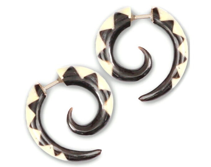 Nara Fake Gauge Earrings Faux Gauge Earrings Fake Ear Etsy Israel