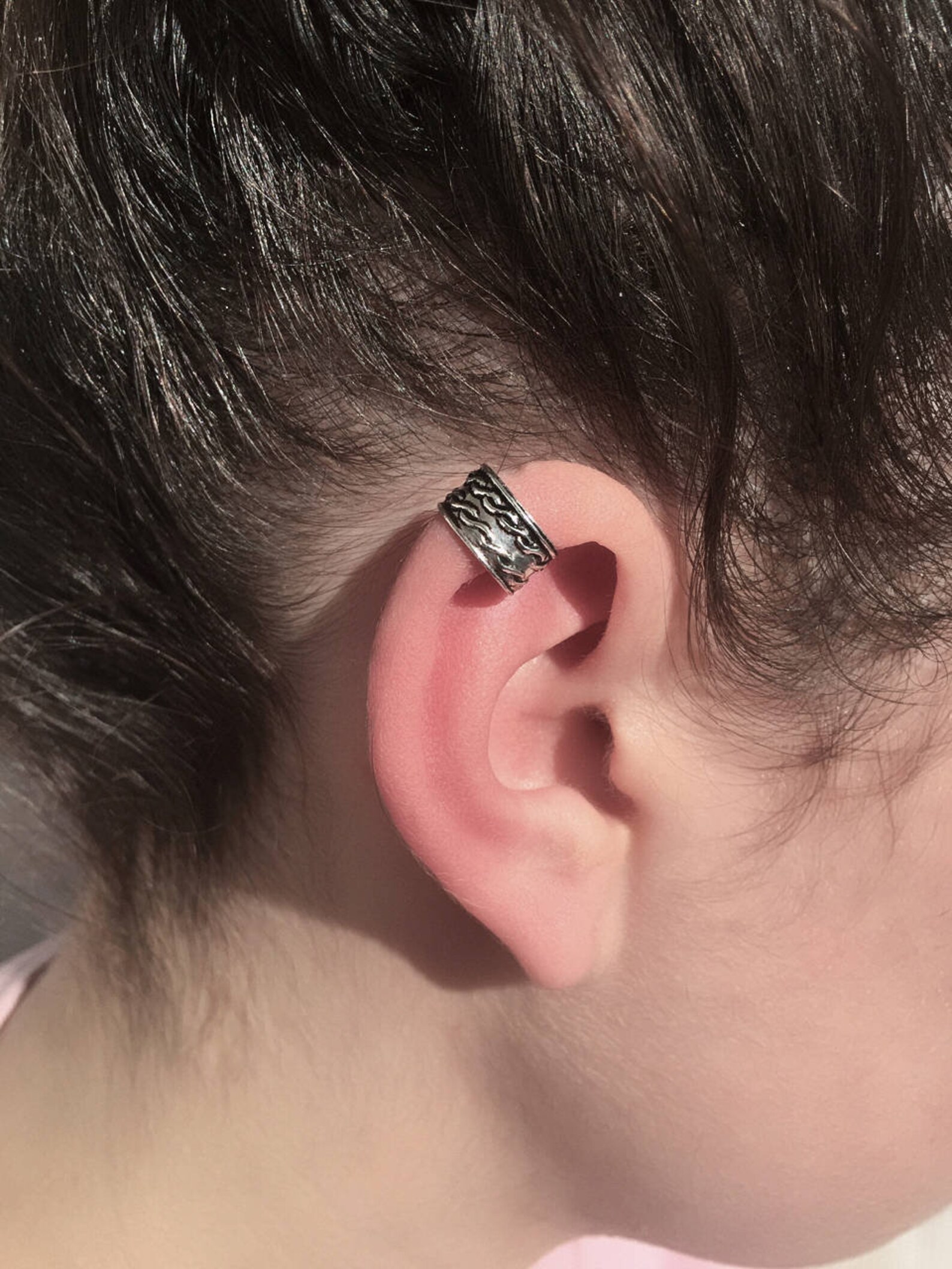 Silver Ear Cuff Ear Wrap Fake Ear Cuff Earcuff Jewelry Etsy