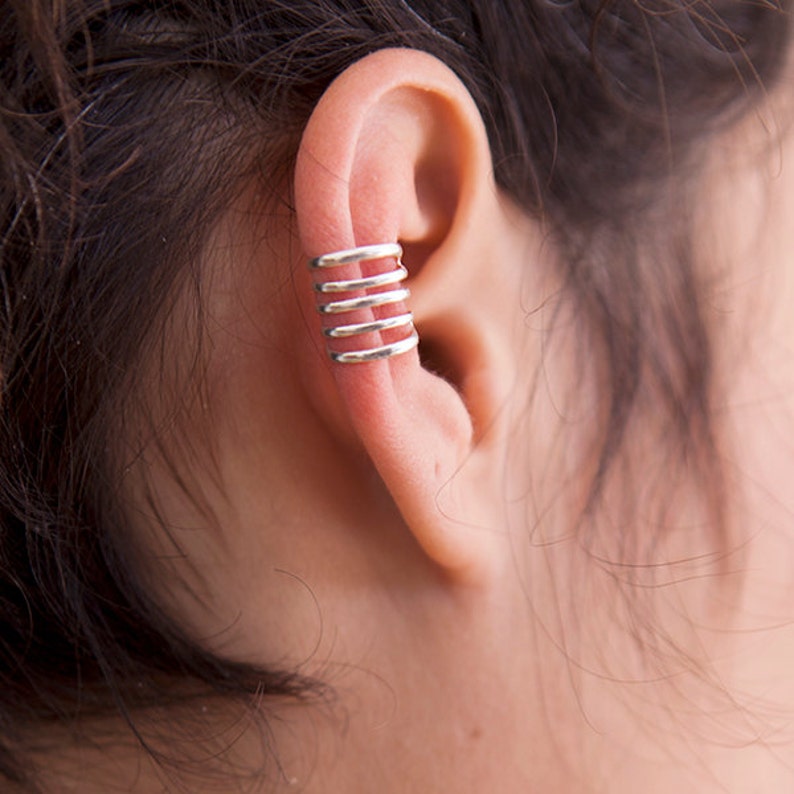 Silver Ear Cuff Ear Wrap Fake Ear Cuff Earcuff Jewelry Etsy