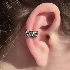 Manchette d'oreille en argent - Tour d'oreilles - Faux bijou d'oreille - Bijoux d'oreilles - Manchettes d'oreilles - Boucles d'oreilles wrap - Boucle d'oreille cartilage - Manchette d'oreille non percée