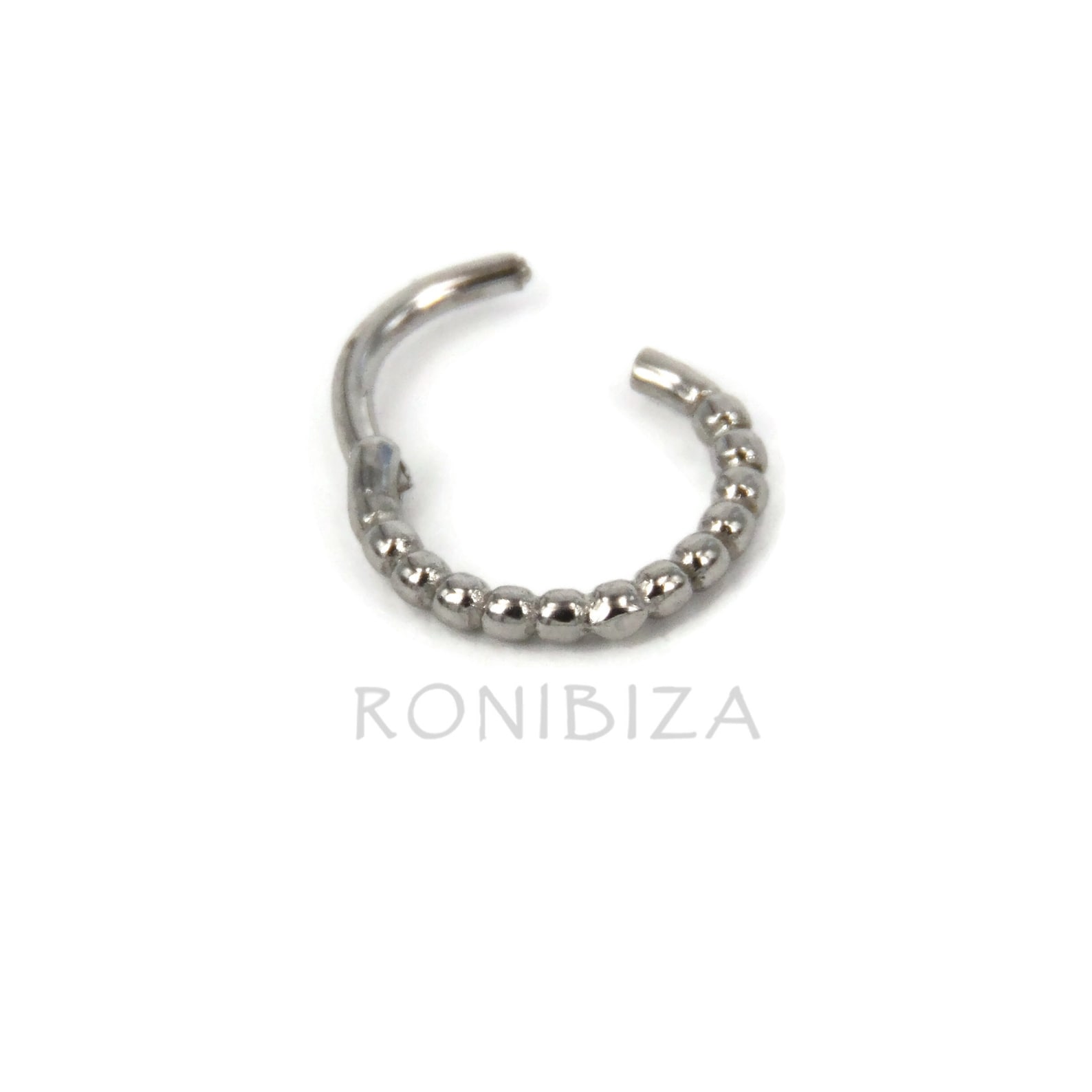 18 Gauge Clicker Septum Ring 8mm Septum Ring Septum Jewelry Etsy