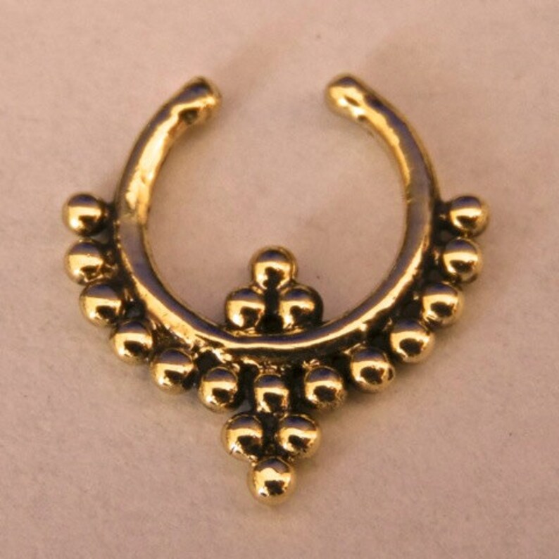 Fake Septum Ring Faux Septum Ring Fake Piercing Clip On Piercing Clip On Septum Septum Jewelry Septum Cuff Nose Jewelry SPF21 image 3