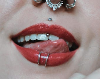 Piercing per labbra in acciaio chirurgico, finto gioiello per labbra, 6,5 mm