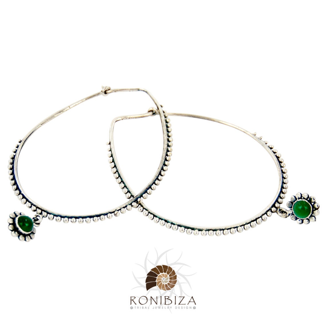 Silver Earrings Silver Hoops Ethnic Hoops Gypsy Hoops Etsy Israel