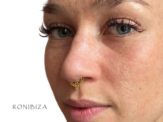 Anik Gold Septum Ring Septum Jewelry Septum Piercing 16G Septum