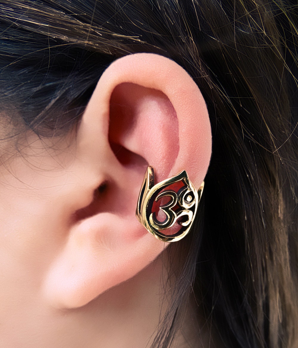 Brass Ear Cuff Ear Wrap Fake Ear Cuff Earcuff Jewelry Etsy UK