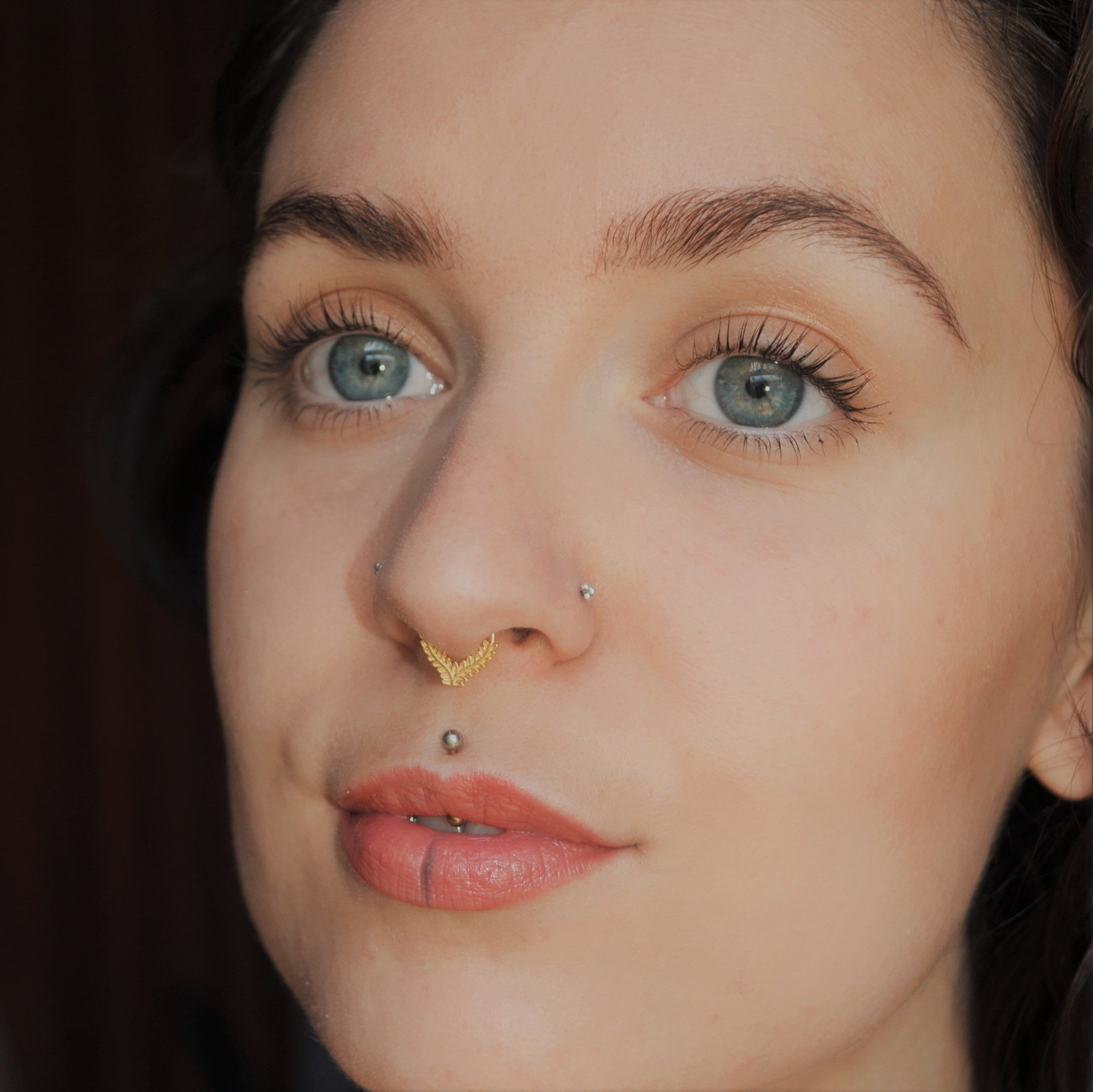 Ethnic Septum Ring, Nose Septum Piercing, Gold Septum Ring, 18g Septum Jewelry, Indian Septum Ring, Nose Piercing, Ethnic Nose Hoop