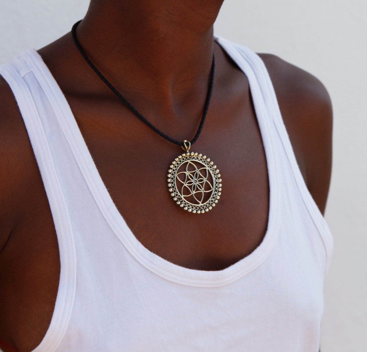 Brass Pendant Ethnic Pendant Gypsy Pendant Brass Jewelry Etsy