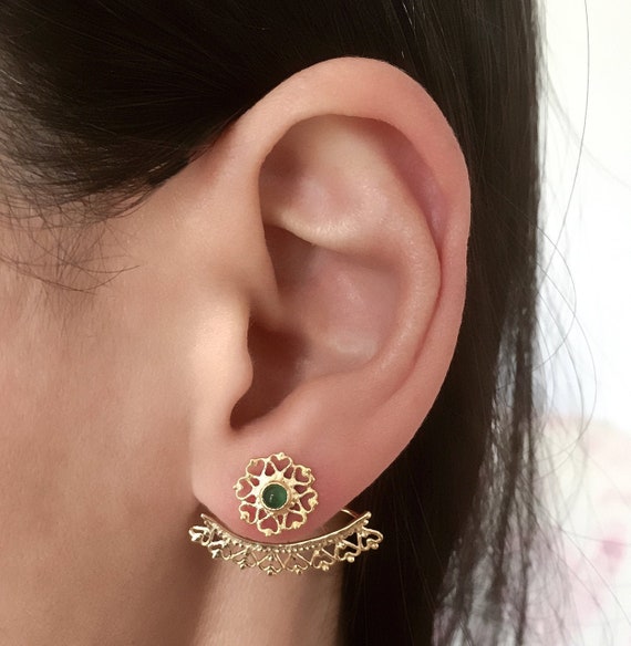 Purity Five Diamond Ear Jacket Earrings | Designer Fine Jewelry by Sara  Weinstock