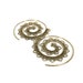 Large Spiral Hoop Earrings, Gypsy Brass Earrings, Indian Earrings, Tribal Earrings, Statement Earrings, Ethnic Jewelry, Oversized Earrings 