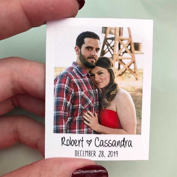 Custom Photo Magnets -Save the Dates Wedding Magnets Favors