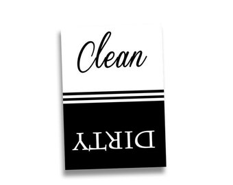 Clean Dirty Dishwasher Magnet , Gift for Friends, Coworkers, Family Gift