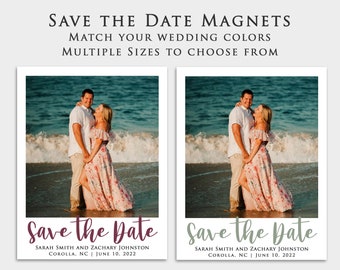 Custom Fridge Magnets - Save the Date Photo Magnets