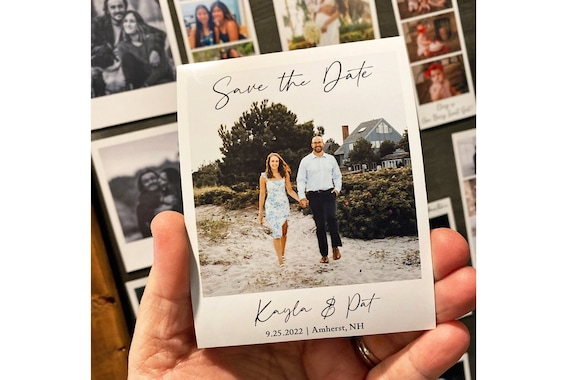 Personalized Wedding Photo Magnet, Save the Date, Invitation Favor