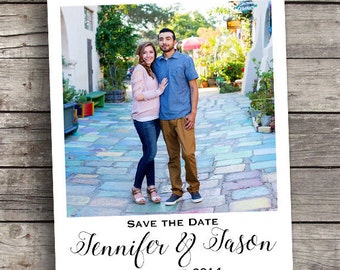 Imanes personalizados para anunciar la fecha de la boda con foto.