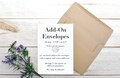 Natural Kraft Envelopes ADD ON with Magnet Purchase