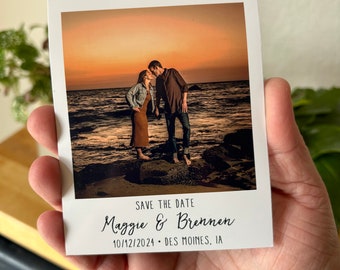 Imán fotográfico personalizado, para reservar la fecha, recuerdo de boda