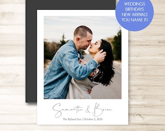 Imanes personalizados para fotos, imanes para guardar la fecha de la boda y recuerdos de boda.