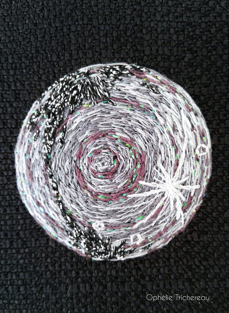Art embroidery planet Mercury Art embroidery Mercury planet.