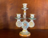 Vintage Deruta Pottery Candelabra