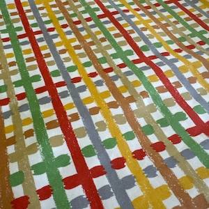 Brunschwig Fils Party Plaid Cotton 14 Yards Fabric Remnant
