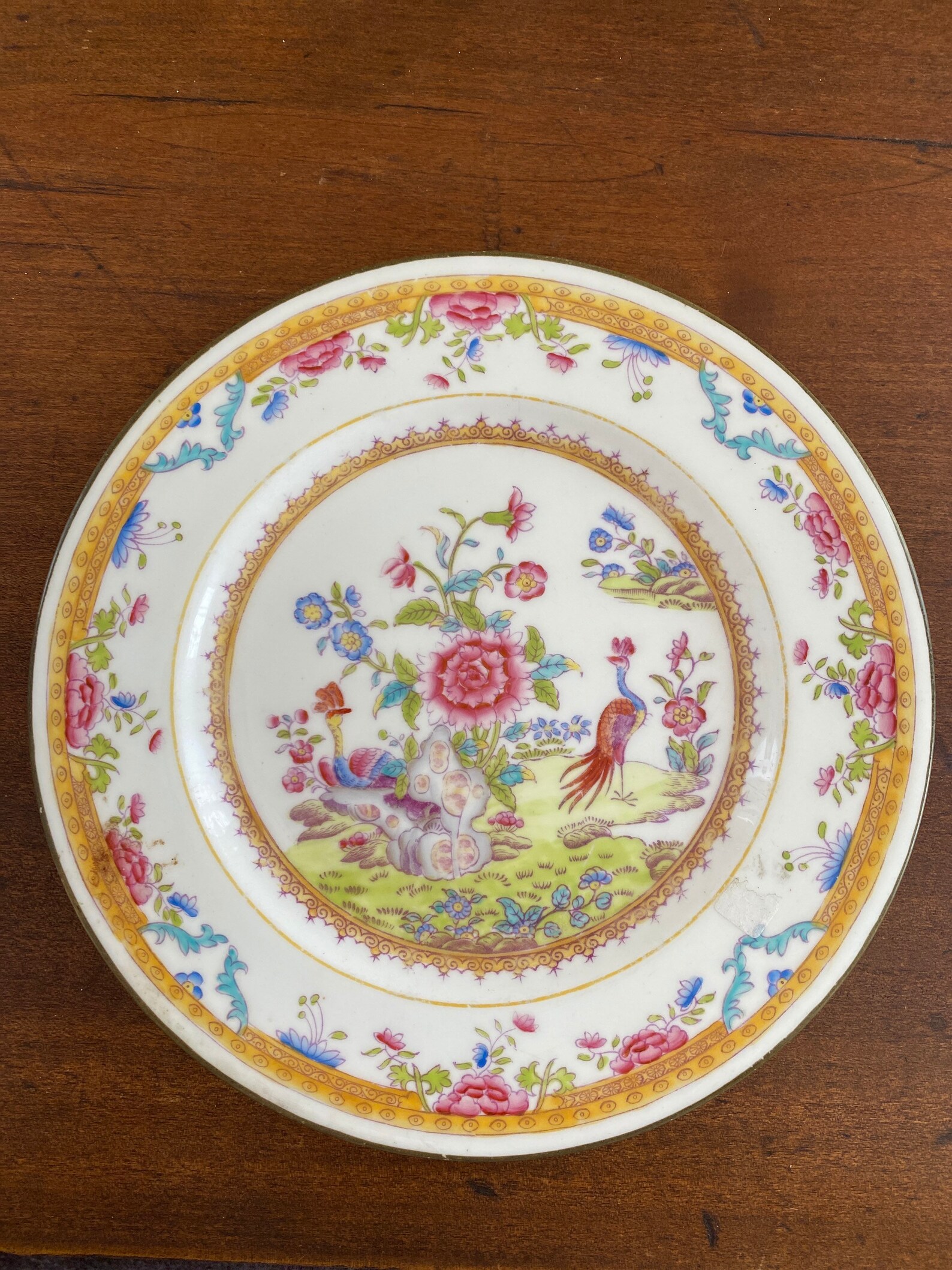 Coalport Chinese Export Bird and Flower Plate Etsy