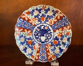 Antique Japanese Imari Scalloped Plate