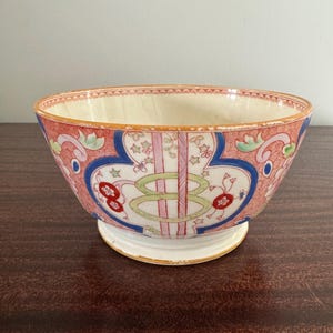 Early Ridgway Porcelain Dollar Pattern Imari Bowl