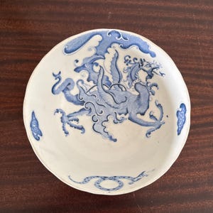 Grainger Worcester Blue Dragon Bowl circa 1805+
