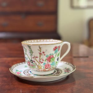 Vintage Coalport Indian Tree Extra Large Tea Cup and Saucer